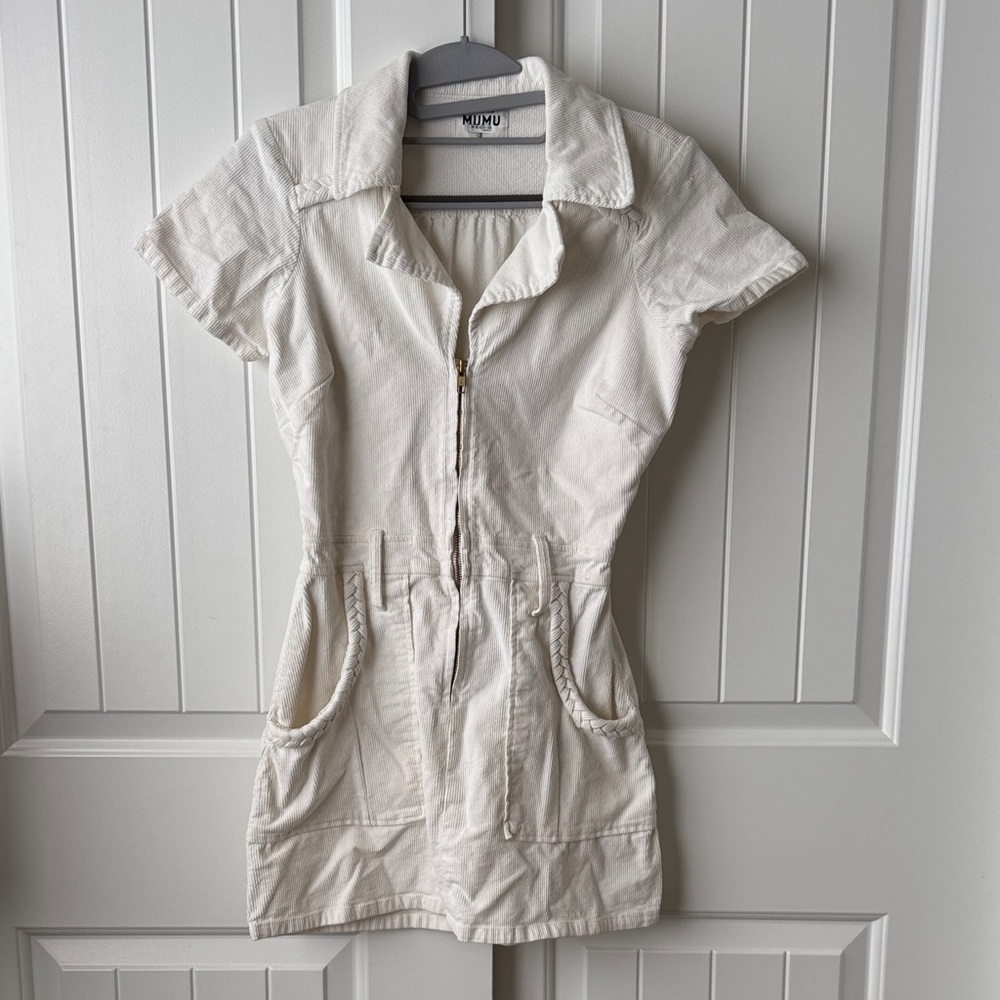 Show Me Your MuMu Ivory Short Sleeve dress